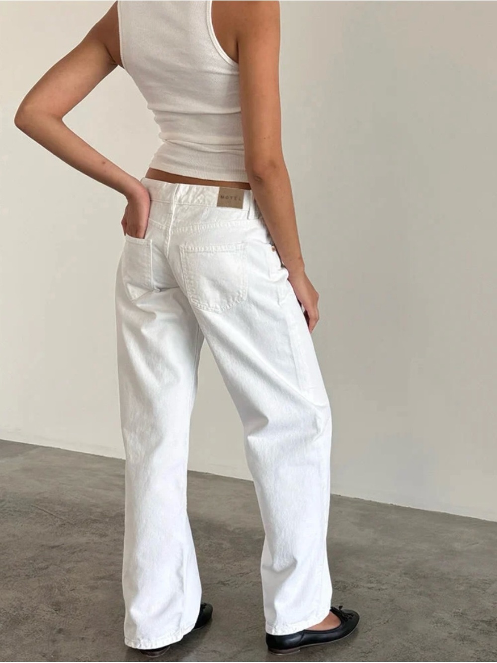 Motel Rocks White Parallel Jeans - Picture 2 of 4
